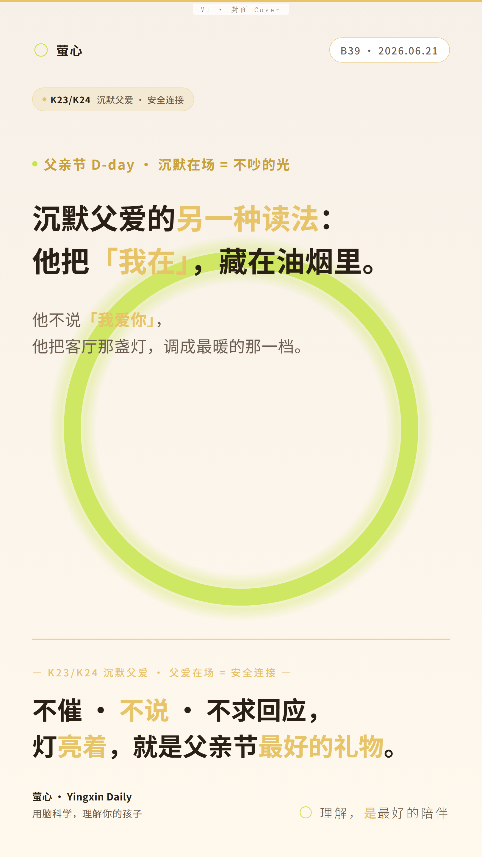 封面：父亲节反差
