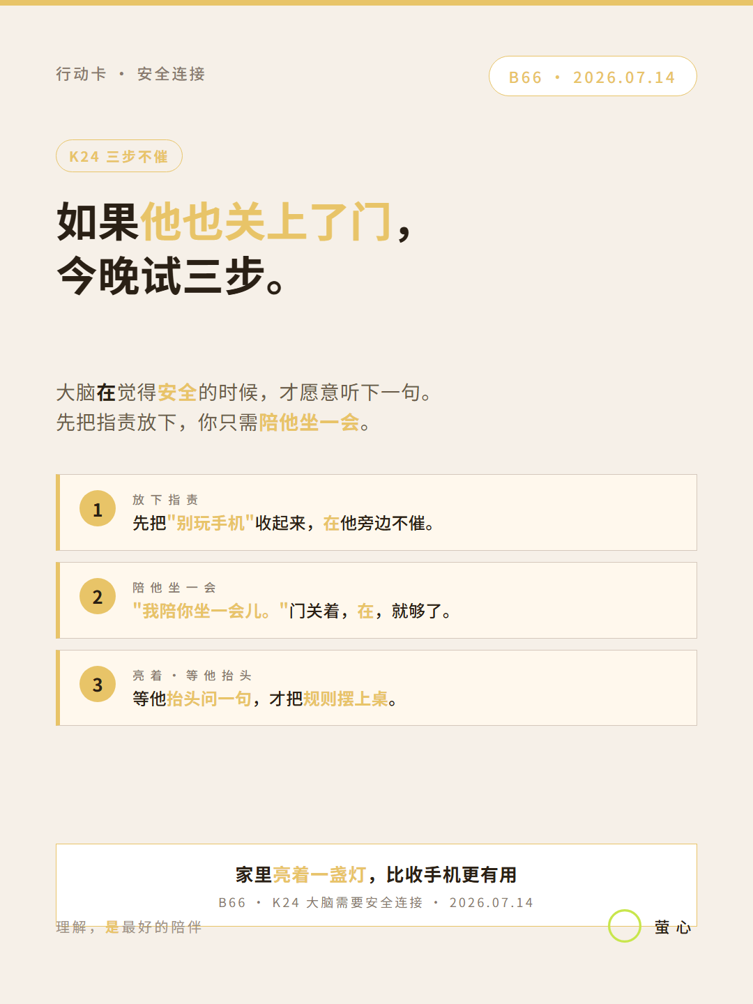 海报 5 — 行动卡